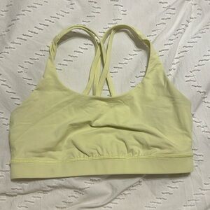 Lululemon sports bra light yellow